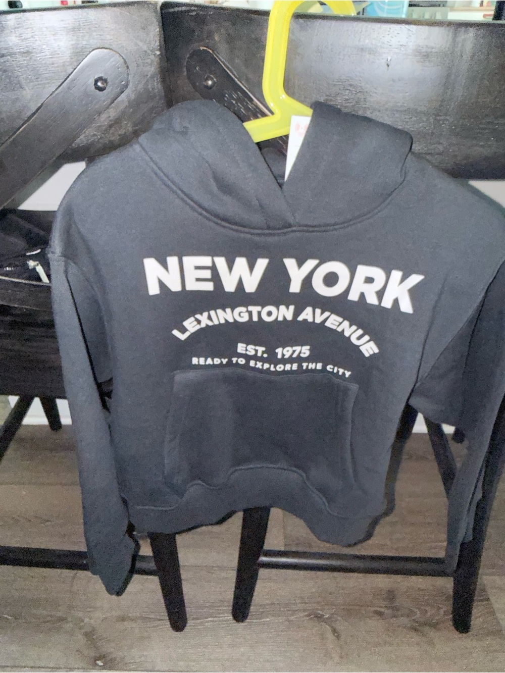 Zara kids Black 'New York Lexington Avenue' Kids Hoodie